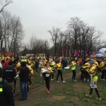 Biegacze w złotych szatach - już na mecie :)